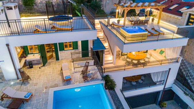 Exterior, Villa Mladenka with Heated Infinity Pool, Dalmatia, Croatia Jesenice