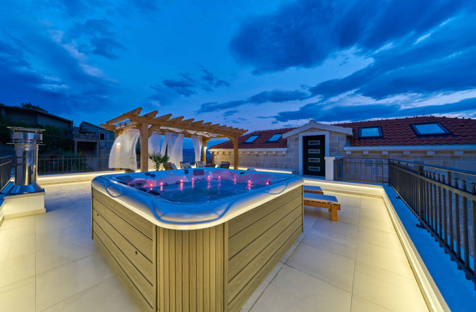 Exterior, Villa Mladenka with Heated Infinity Pool, Dalmatia, Croatia Jesenice