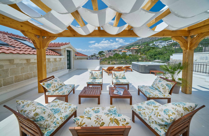 Exterior, Villa Mladenka with Heated Infinity Pool, Dalmatia, Croatia Jesenice